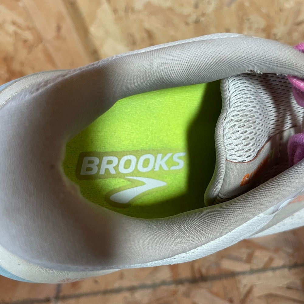 Brooks Glycerin 21 Women's Running Shoes Coconut Aqua Orange Sneaker Size 8.5B - Picture 6 of 16